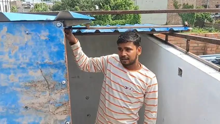 Sliding Tin Shade for Rooftop Staircase (Ghat): Smart Protection for Every Home